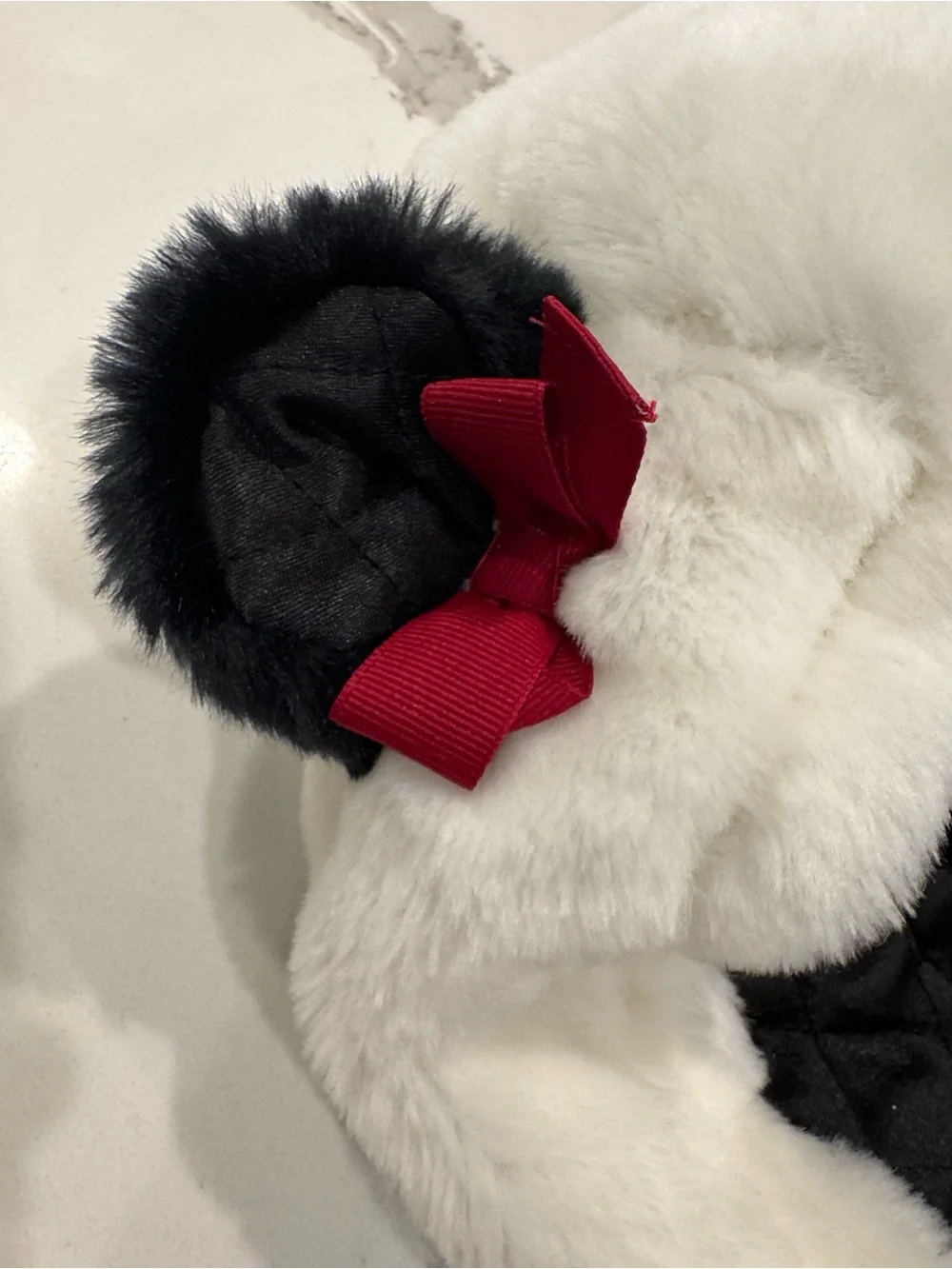 Gymboree Panda Faux Fur Quilted Lined Vest